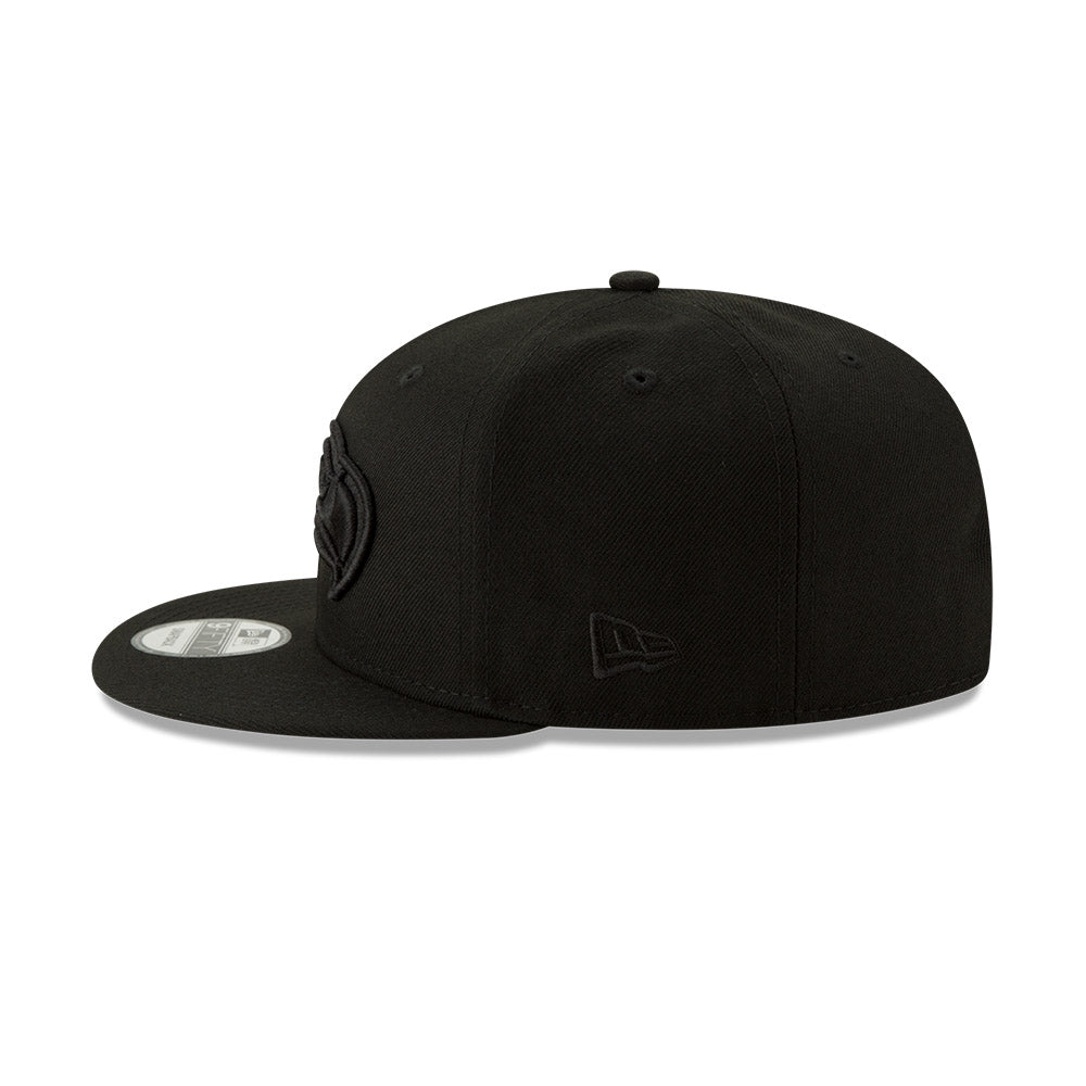 Seattle Seahawks New Era 9FIFTY Black Basic Tonal Snapback Hat