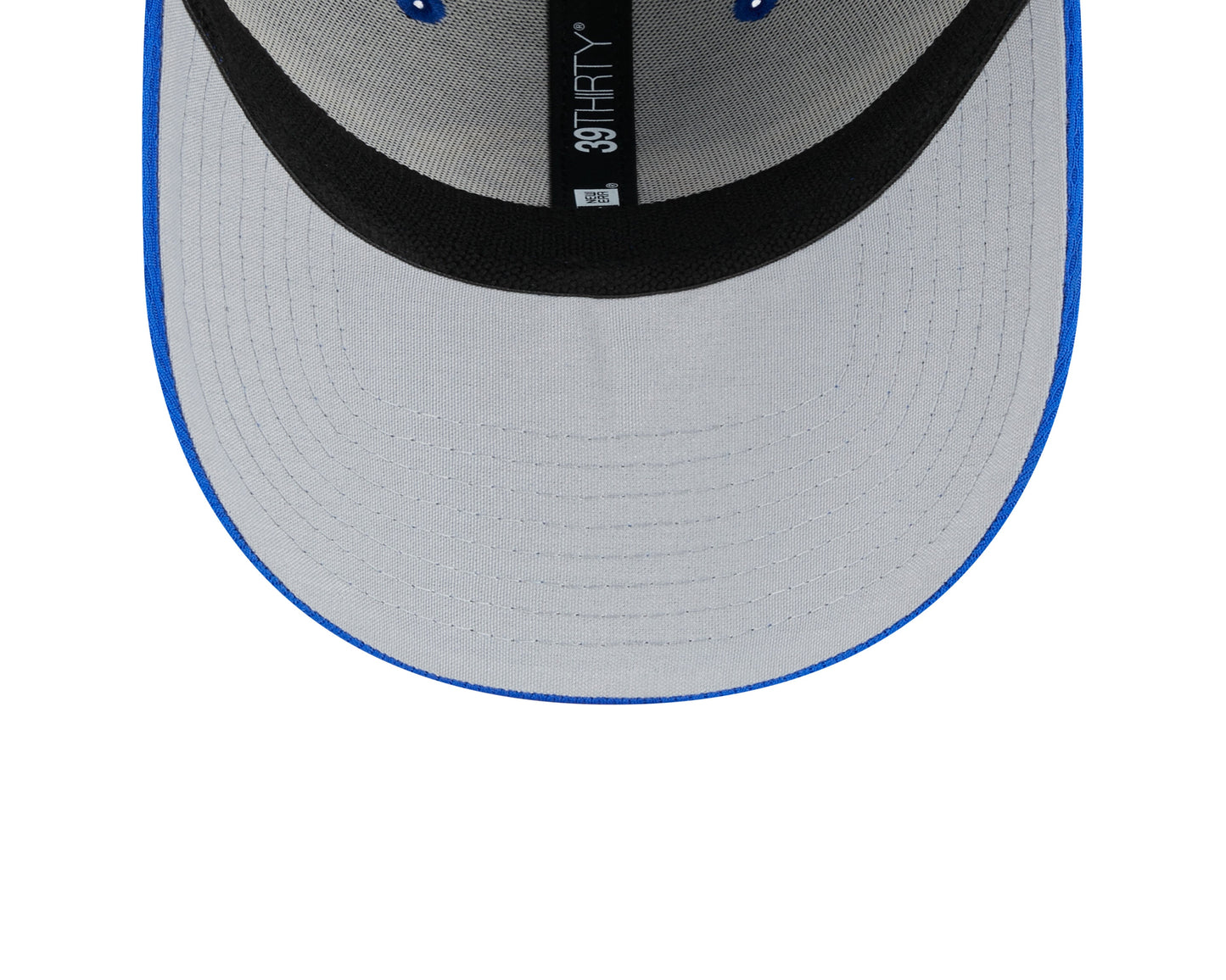 Men's Los Angeles Rams New Era NFL 2023 Training Camp Blue Primary Logo 39THIRTY Flex Fit Hat