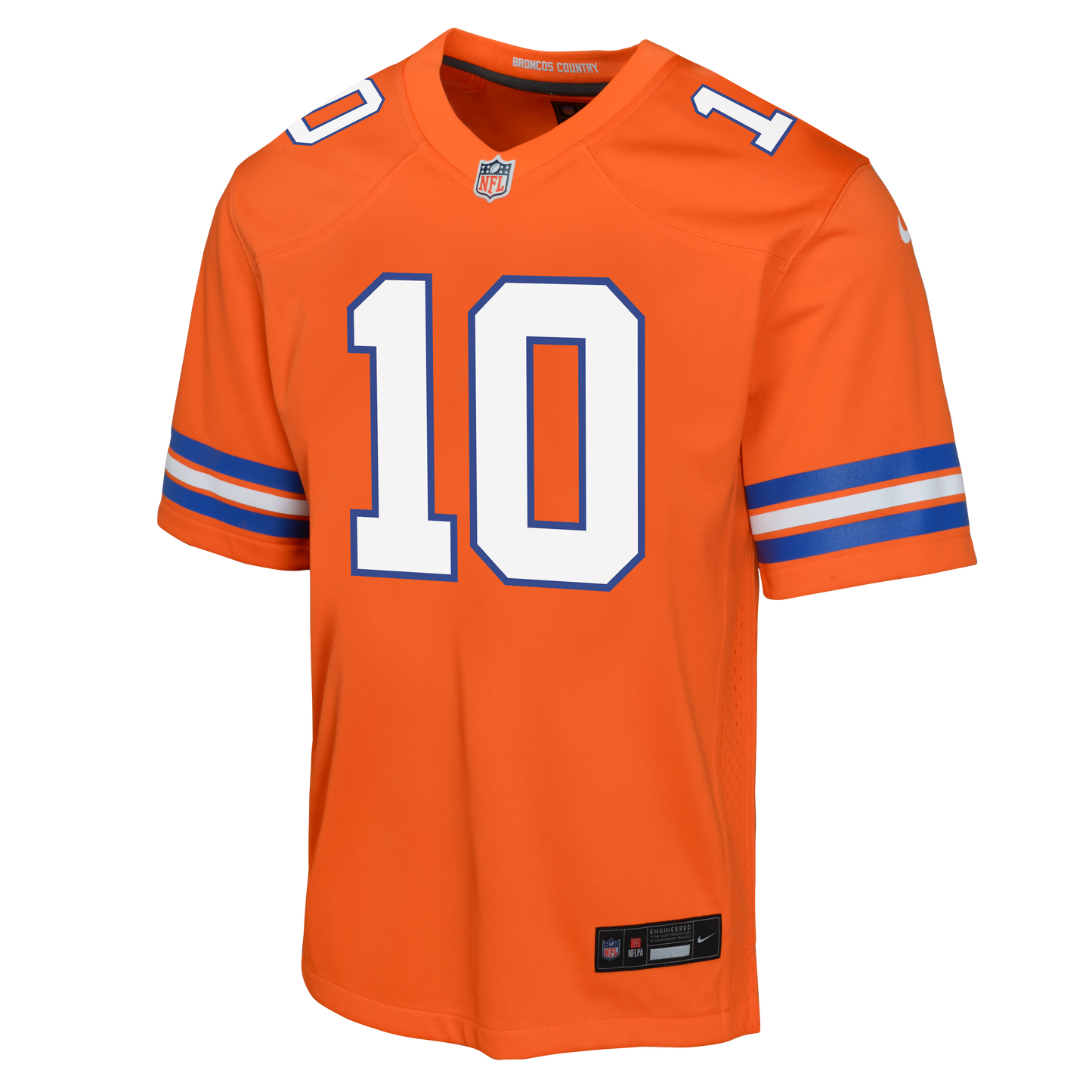 Youth Denver Broncos Bo Nix Nike Retro Alternate Orange Game Team Jersey