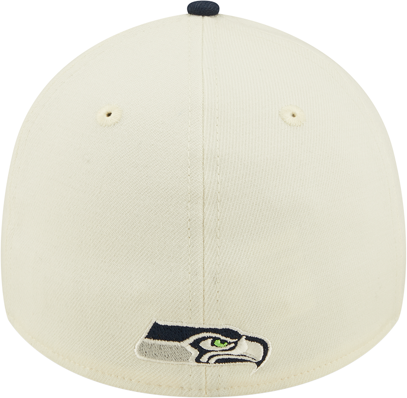 Men's Seattle Seahawks New Era Action Chrome/Navy 2022 Sideline 39THIRTY Flex Hat