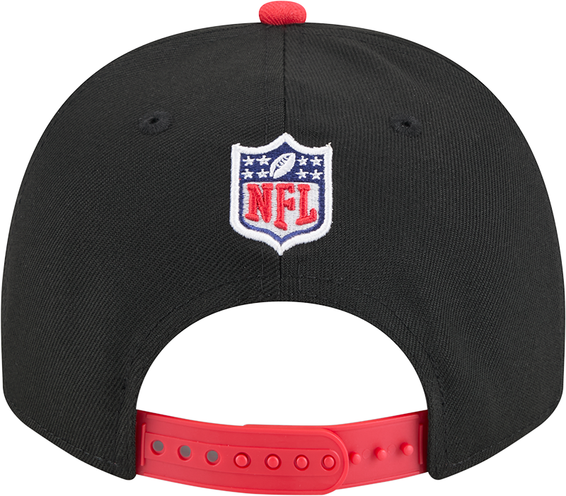Men's Houston Texans New Era 2025 NFL Draft Black A-Frame 9FIFTY Snapback Adjustable Hat