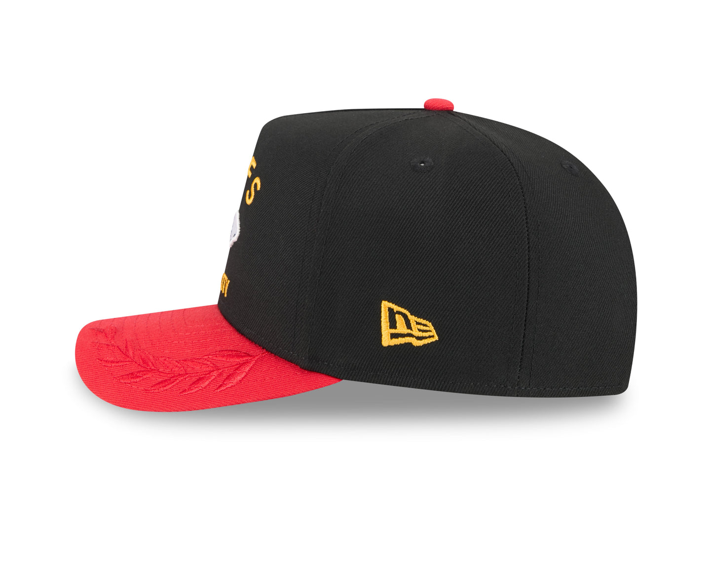Men's Kansas City Chiefs New Era 2025 NFL Draft Black A-Frame 9FIFTY Snapback Adjustable Hat