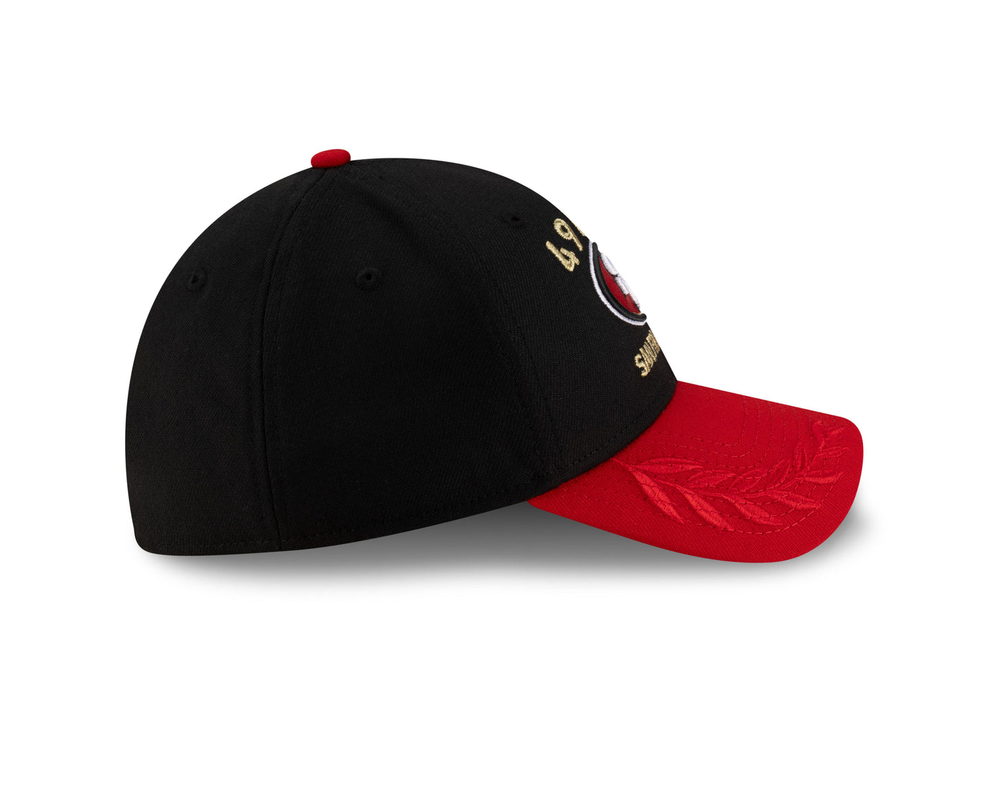 Men's San Francisco 49ers New Era 2025 NFL Draft Black 39THIRTY Flex Fit Hat