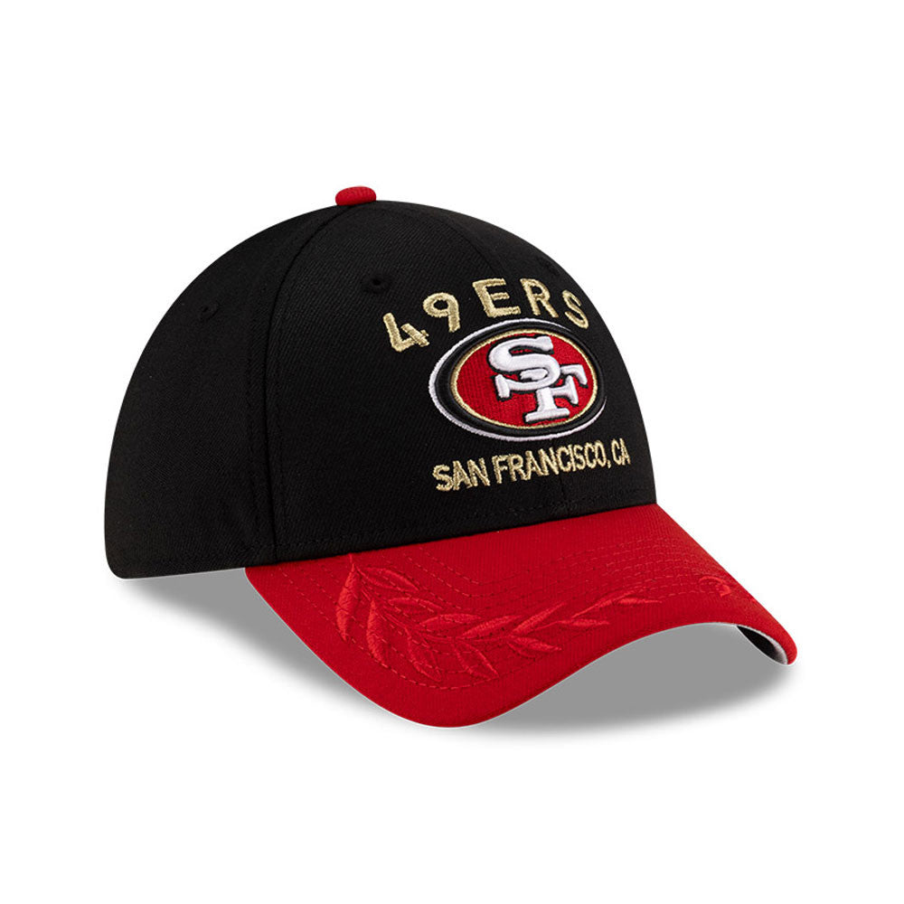 Men's San Francisco 49ers New Era 2025 NFL Draft Black 39THIRTY Flex Fit Hat