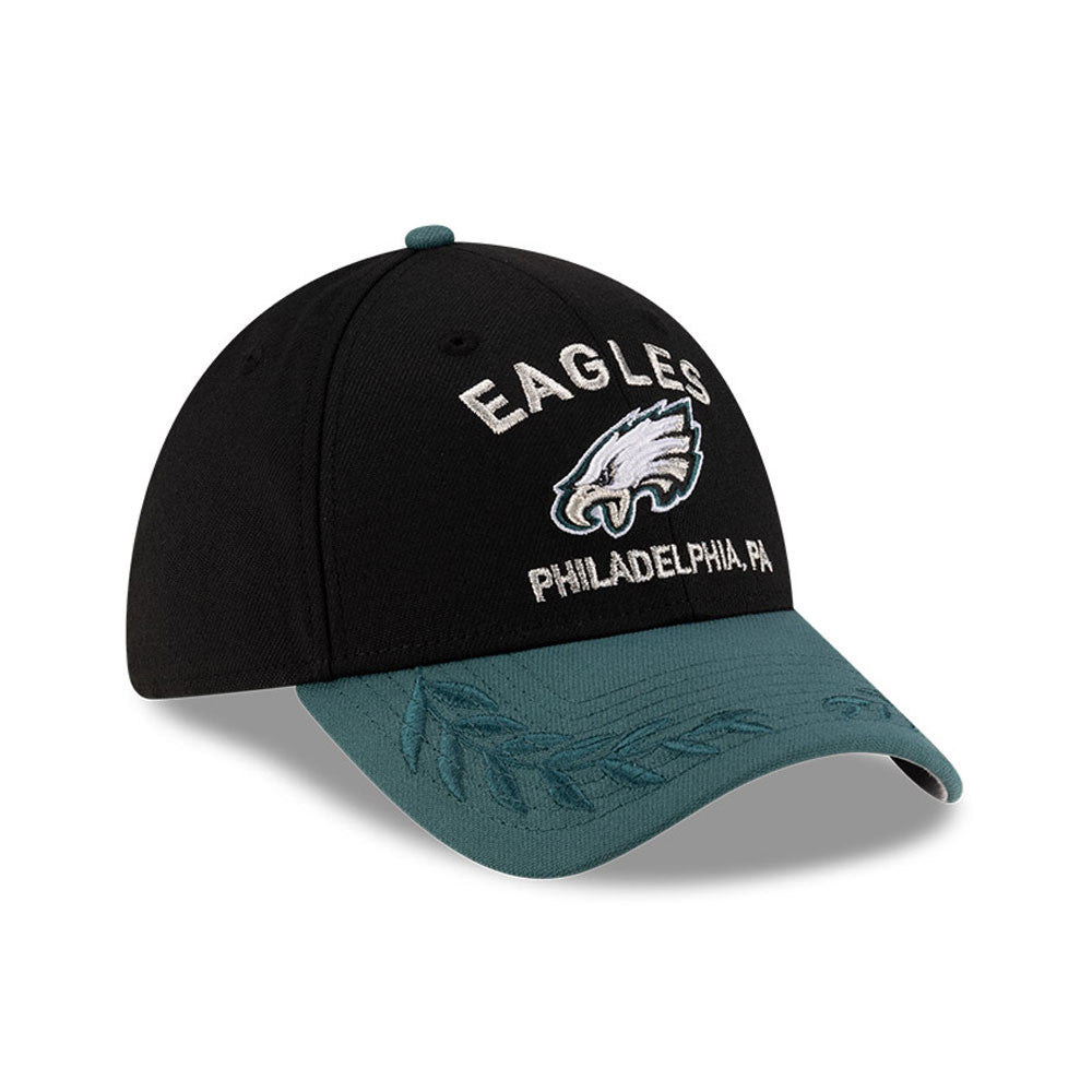 Men's Philadelphia Eagles New Era 2025 NFL Draft Black 39THIRTY Flex Fit Hat