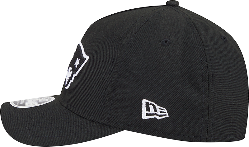 New England Patriots New Era Black A-Frame 9FORTY M-Crown Adjustable Hat