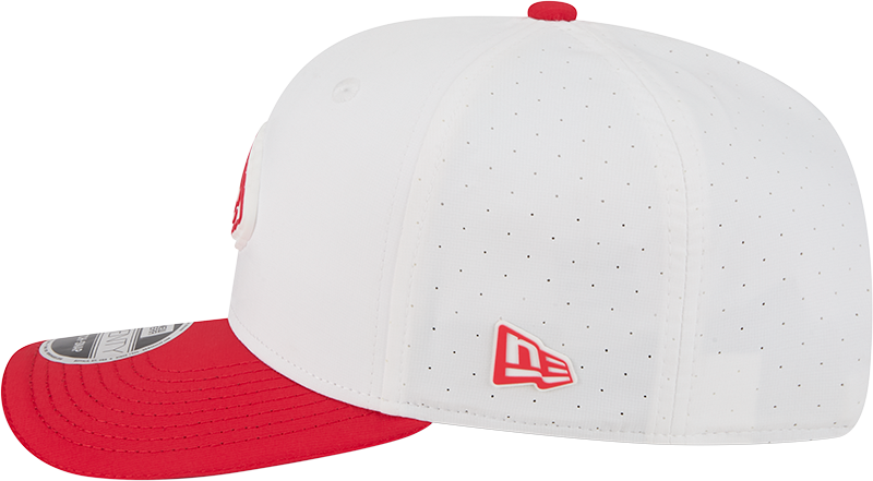 Men's Kansas City Chiefs New Era White/Red 2025 NFL Training Camp 9SEVENTY Adjustable Hat