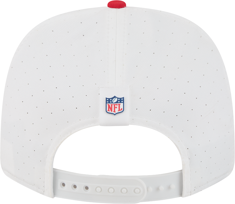 Men's Kansas City Chiefs New Era White/Red 2025 NFL Training Camp 9SEVENTY Adjustable Hat