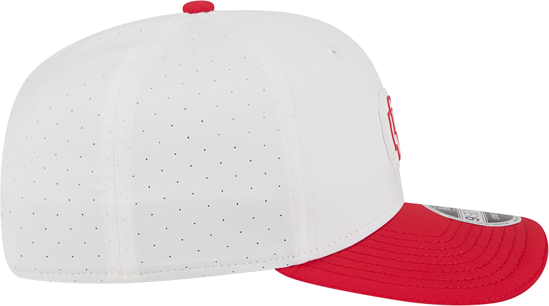 Men's Kansas City Chiefs New Era White/Red 2025 NFL Training Camp 9SEVENTY Adjustable Hat