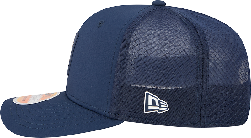 Men's New England Patriots New Era Navy 2025 Sideline 9SEVENTY Trucker Adjustable Hat