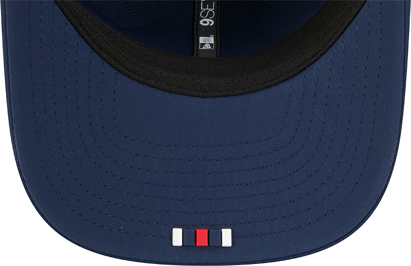 Men's New England Patriots New Era Navy 2025 Sideline 9SEVENTY Trucker Adjustable Hat