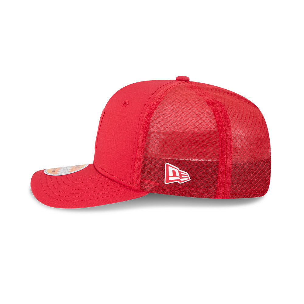 Men's San Francisco 49ers New Era Red 2025 NFL Sideline Heat 9SEVENTY Adjustable Hat