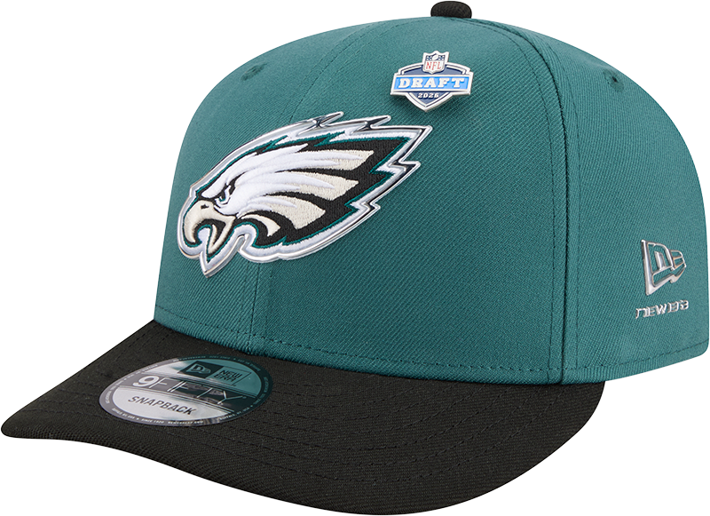 Philadelphia Eagles New Era Green 2026 NFL Draft 9FIFTY Snapback Adjustable Hat