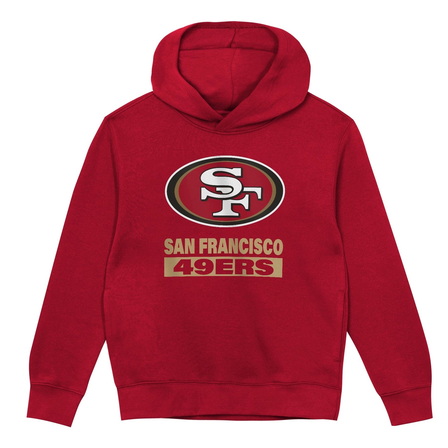 San Francisco 49ers Youth Back to Basics Red Hoodie