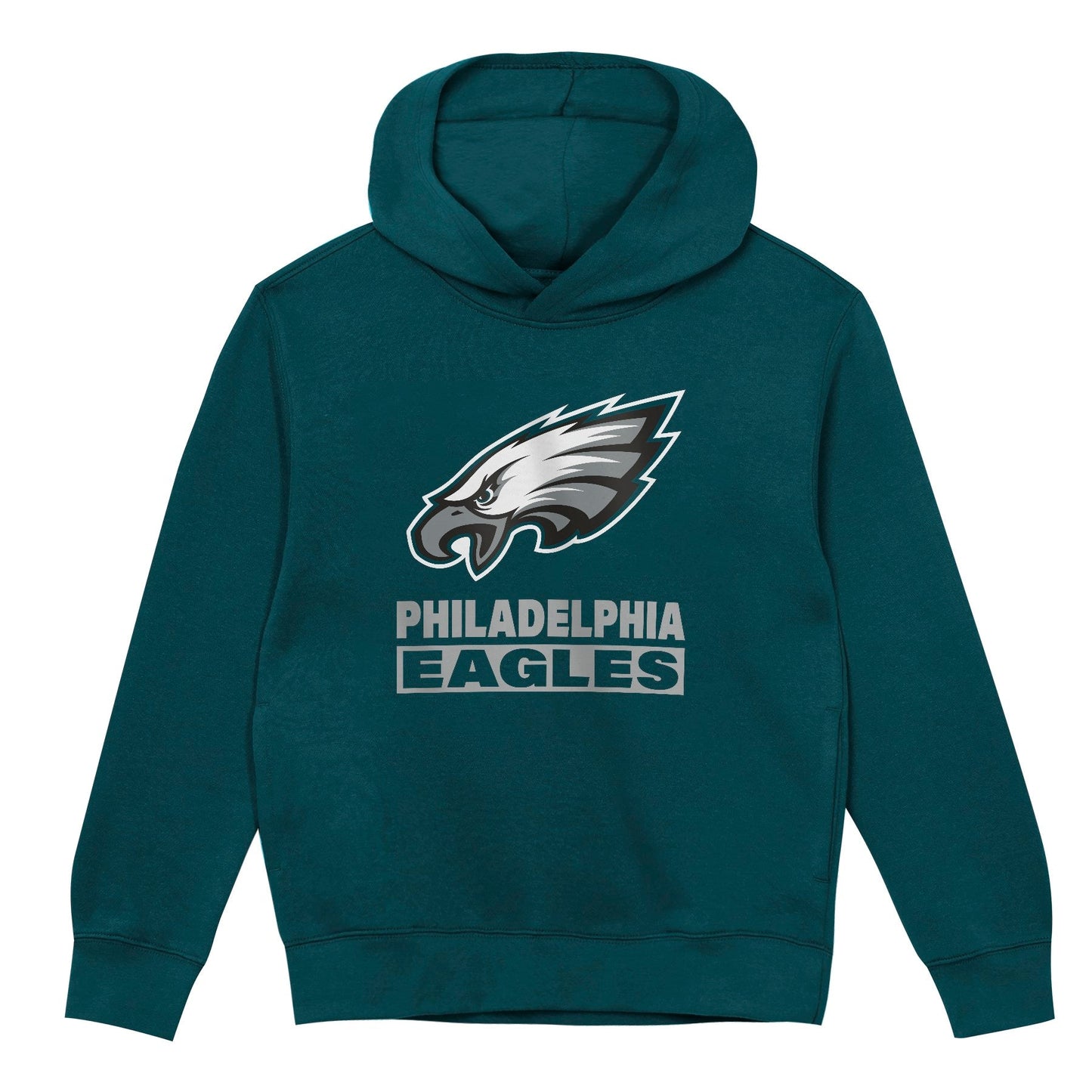 Philadelphia Eagles Youth Back to Basics Green Hoodie