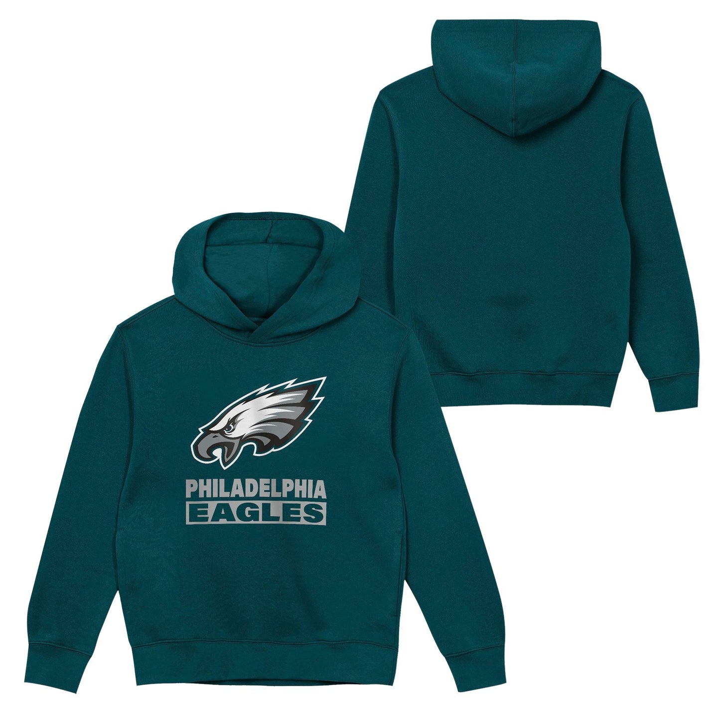 Philadelphia Eagles Youth Back to Basics Green Hoodie