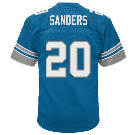 Youth Detroit Lions Barry Sanders Mitchell & Ness Honolulu Blue Retired Player Vintage Replica Jersey