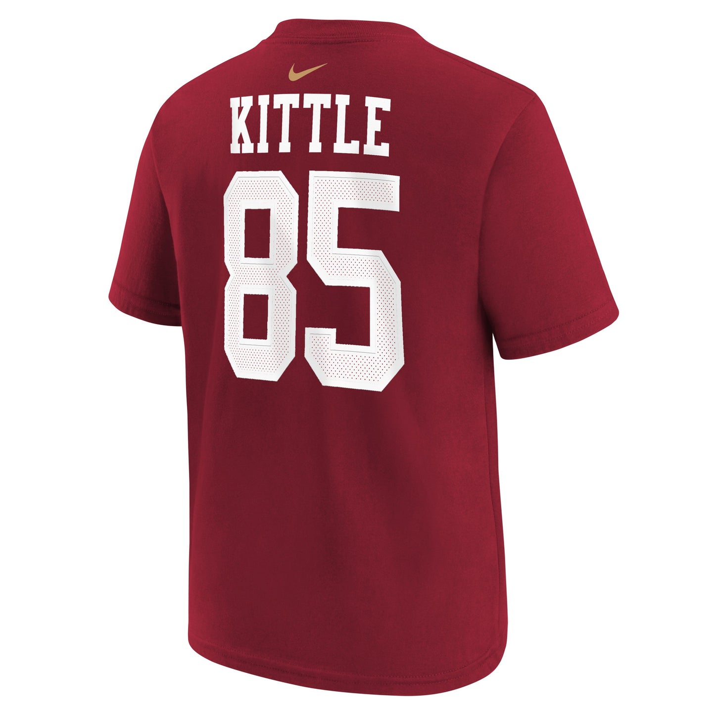 Youth George Kittle San Francisco 49ers Nike Red FUSE Name & Number T-Shirt