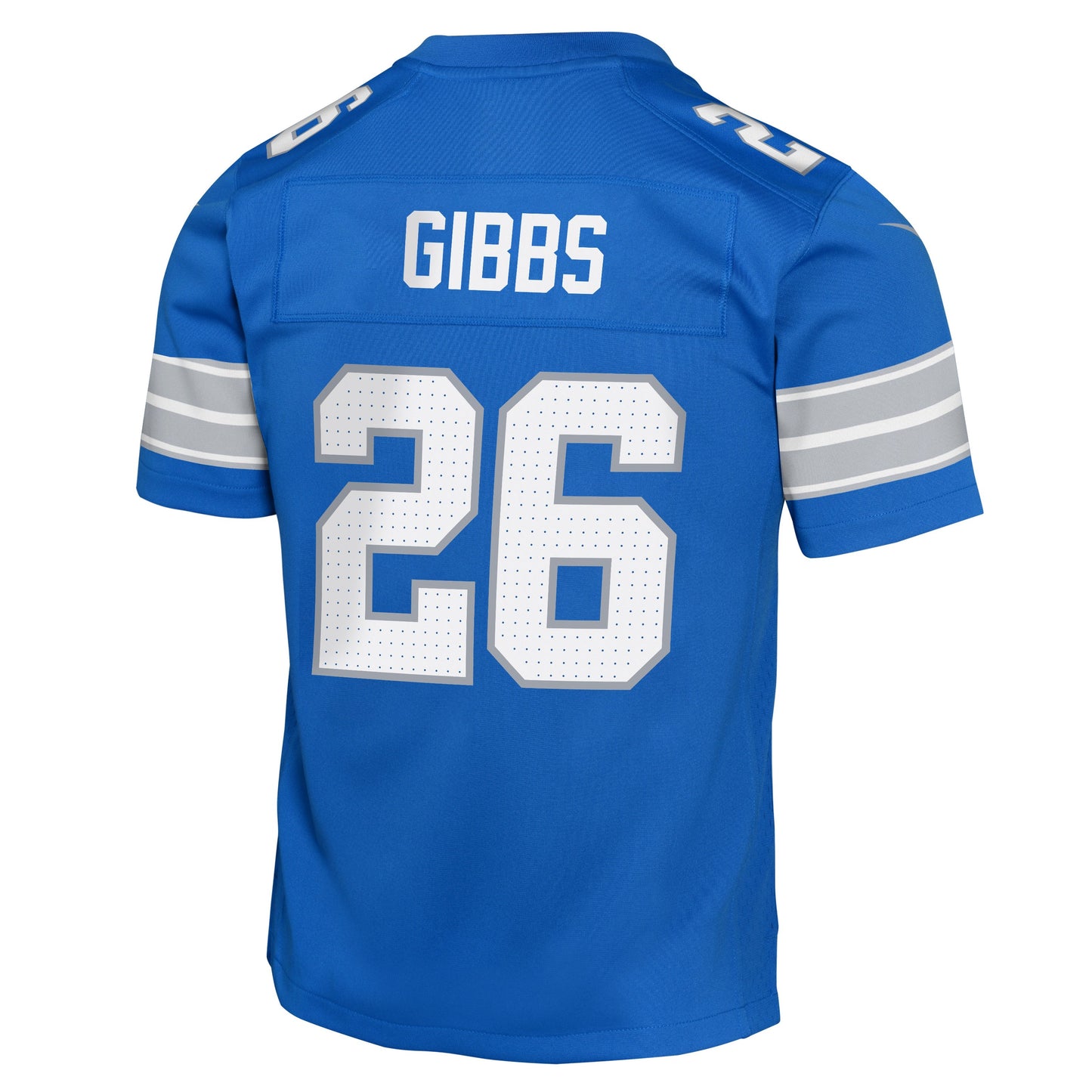 Youth Detroit Lions Jahmyr Gibbs #26 Nike "ROOKIE" Blue Game Jersey