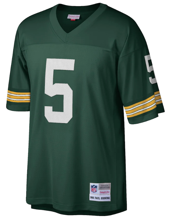 Men's Green Bay Packers Paul Hornung Mitchell & Ness Green Retired Player Legacy Replica Jersey