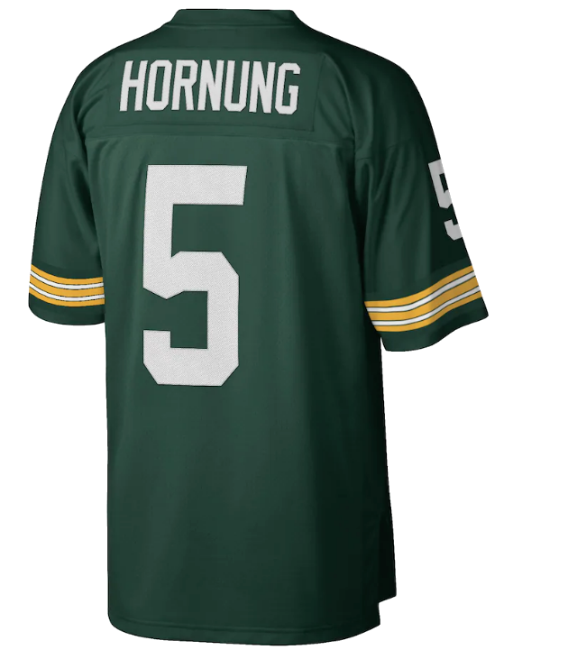 Men's Green Bay Packers Paul Hornung Mitchell & Ness Green Retired Player Legacy Replica Jersey