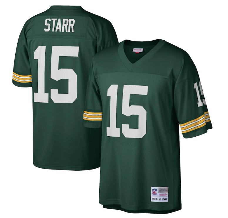 Men's Green Bay Packers Bart Starr Mitchell & Ness Green Legacy Replica Jersey