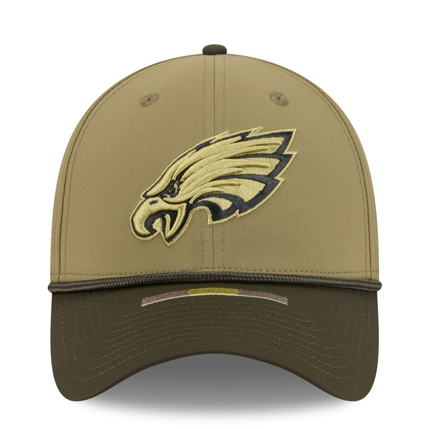 Men's Philadelphia Eagles New Era Green 2025 Salute to Service 39THIRTY Flex Hat