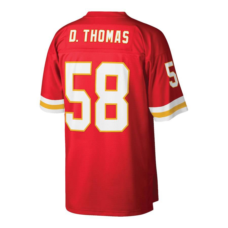 Men's Kansas City Chiefs Derrick Thomas Mitchell & Ness Red Retired Player Replica Jersey